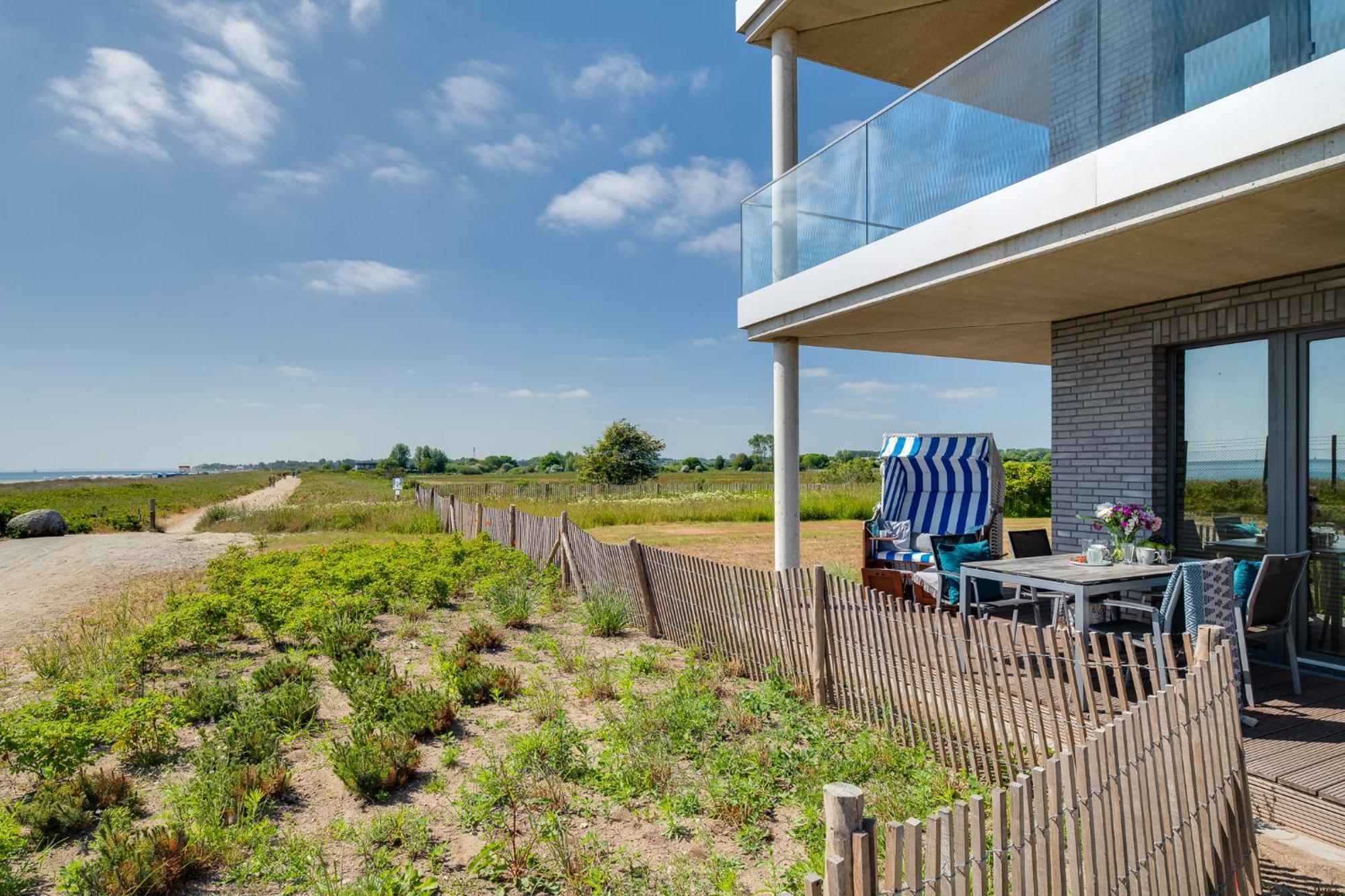 BeachTerraceFour- EG, Meerblick, Terrasse, Kamin, Sauna Olpenitz Exterior foto