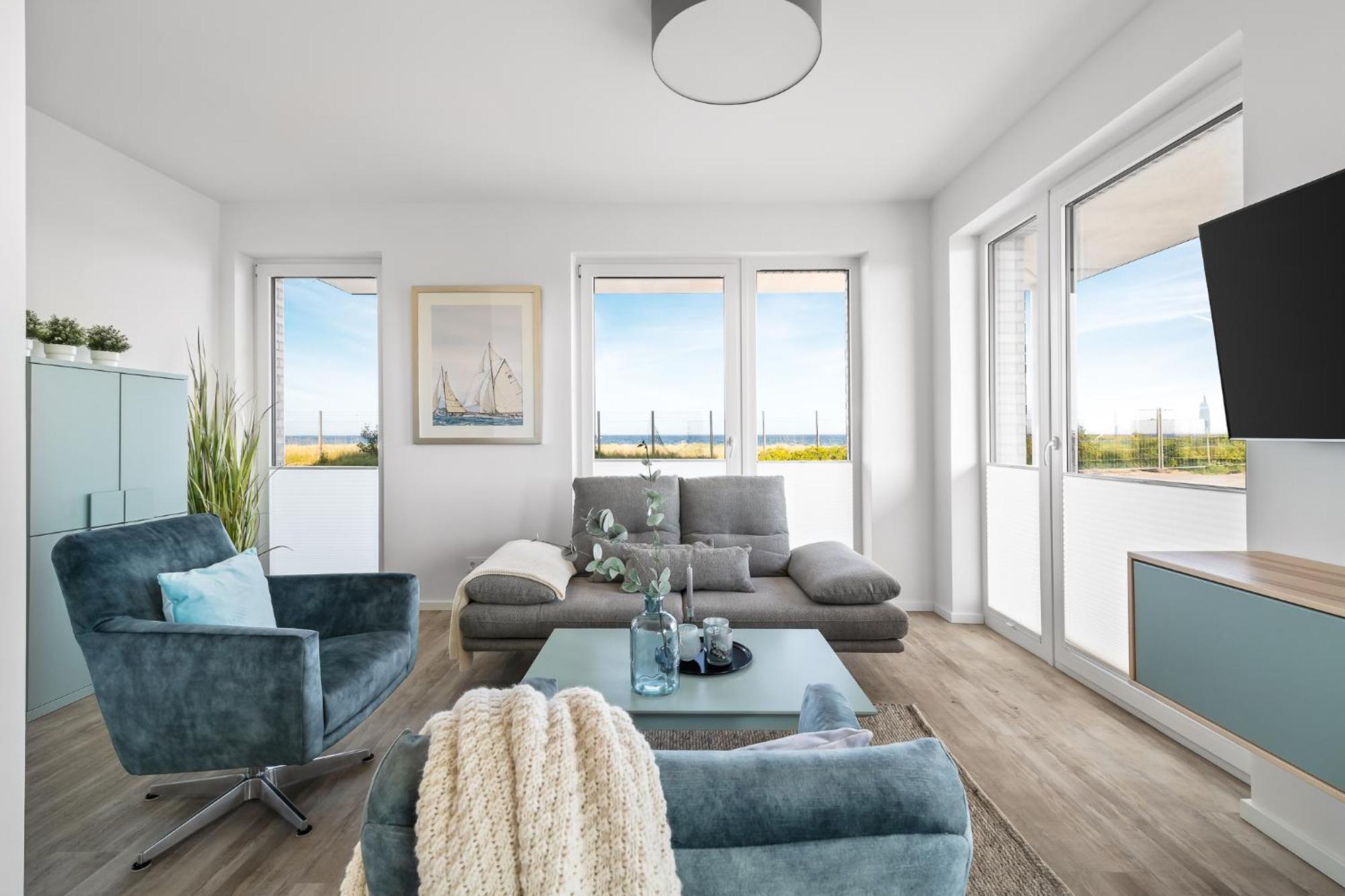 BeachTerraceFour- EG, Meerblick, Terrasse, Kamin, Sauna Olpenitz Exterior foto